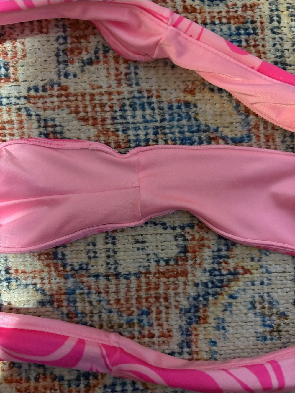 Frankies Bikinis x Naomi Osaka Katerina Marble Print Bikini Bottoms SZ M EUC